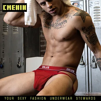 

Fashion Gay Men Underwear Thong Mens Jockstrap Lingeires Cueca Male Panties Sexy Cotton Mens Underpants Thongs G Strings OR405