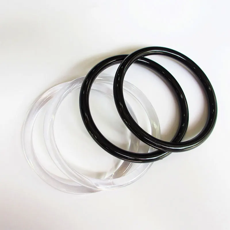 Plastic Ring handles for bags Transparent Replacement DIY accessories for bags Making Shopping Handbag purse strap Accessories