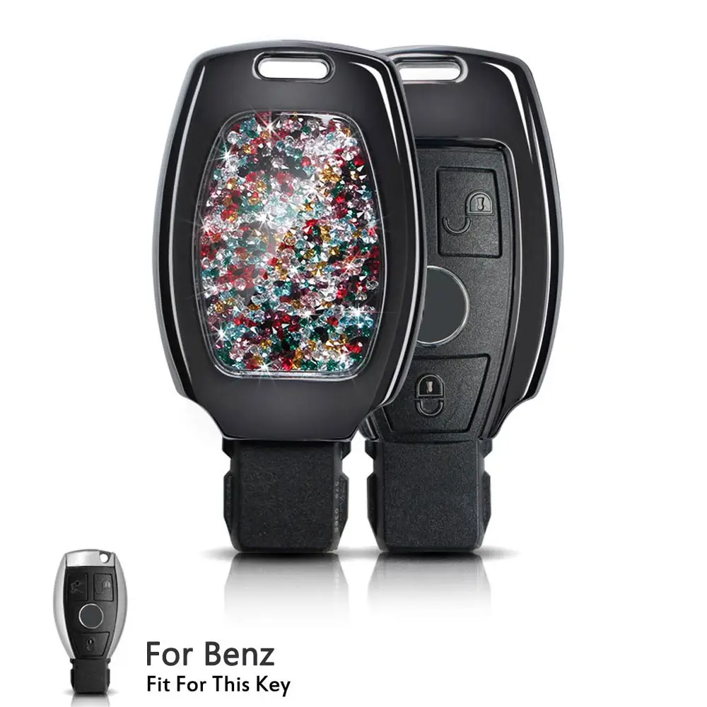 Умный пульт дистанционного управления 3 кнопки брелок для Mercedes benz W210 W211 W212 W124 W176 W202 W203 W204 W205 Автомобильный ключ чехол Авто Декор Аксессуары - Название цвета: Option 3