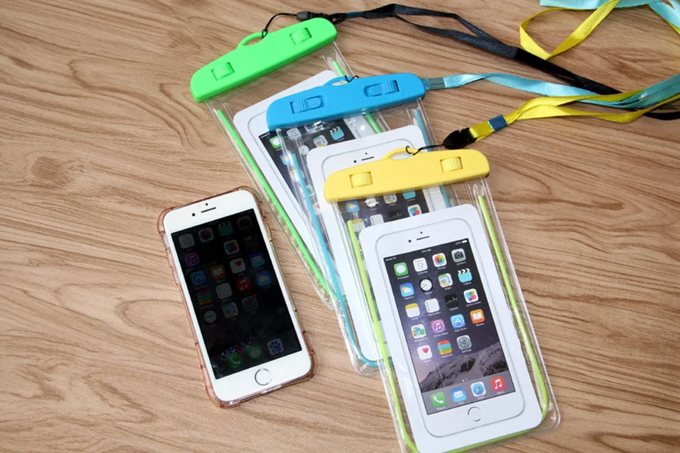 Универсальный плавательный водонепроницаемый чехол для телефона флуоресцентный для iPhone 6 7 8 plus для xiaomi Мобильный водонепроницаемый чехол сумка