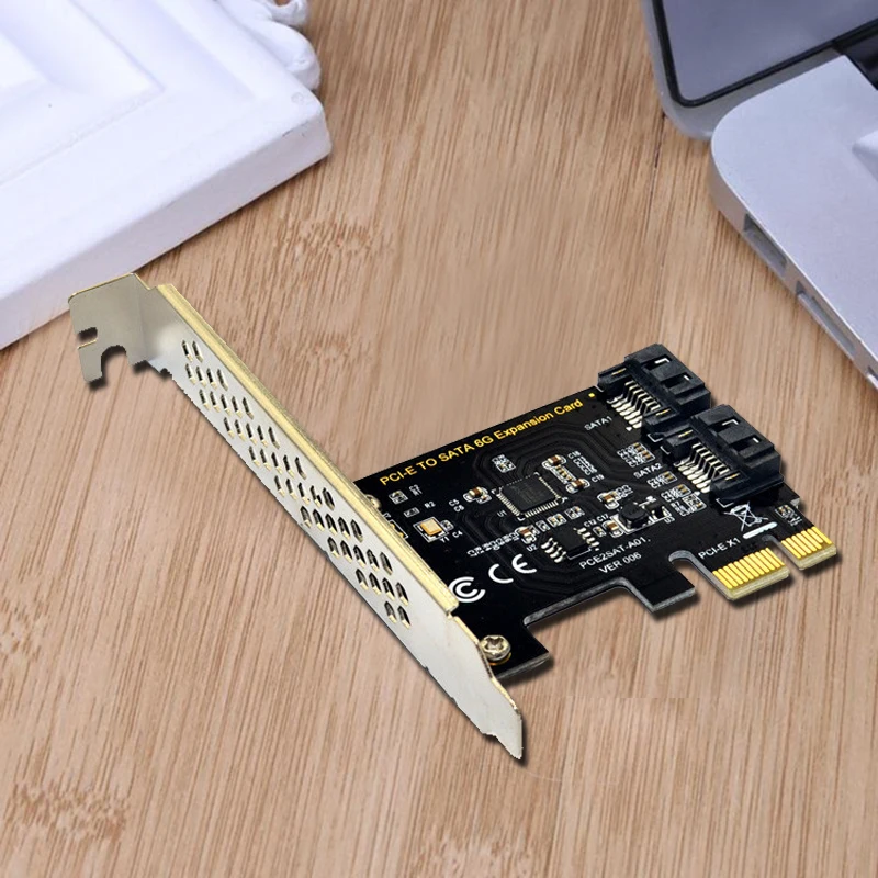 PCI Express SATA 3 плата контроллера, 2 порта PCIe SATA III 6 ГБ/сек. внутренний адаптер конвертер для настольного ПК поддержка ssd и HDD w
