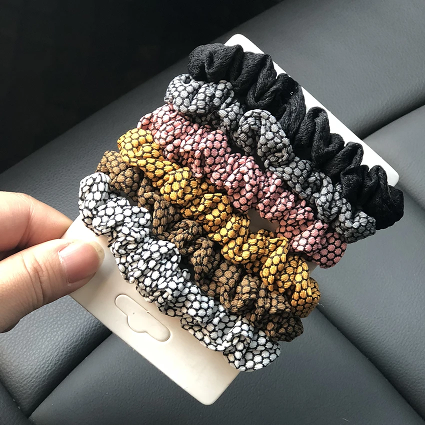 bridal hair clip 2/3/6/Lot Fashion Simple Basic Elastic Hair Bands Ponytail Holder Leopard Scrunchies Headband For Girl Women Hair Accessorie Set head accessories female Hair Accessories