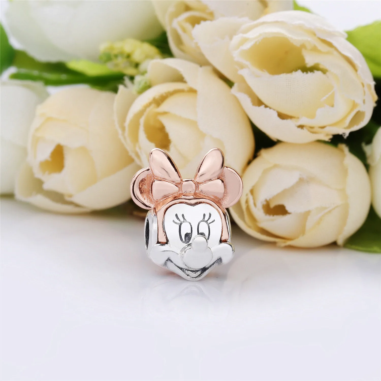 Серебро 925 розовое золото Кристалл талисманы diy ловец снов Корона бусины Минни подходят pandora браслет кулон ювелирных изделий