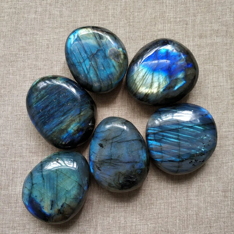 Pietra Naturale Labradorite Pietra Preziosa Irregolare Liscia Lucido Ghiaia Guarigione Pietra Decorazione Della Casa
