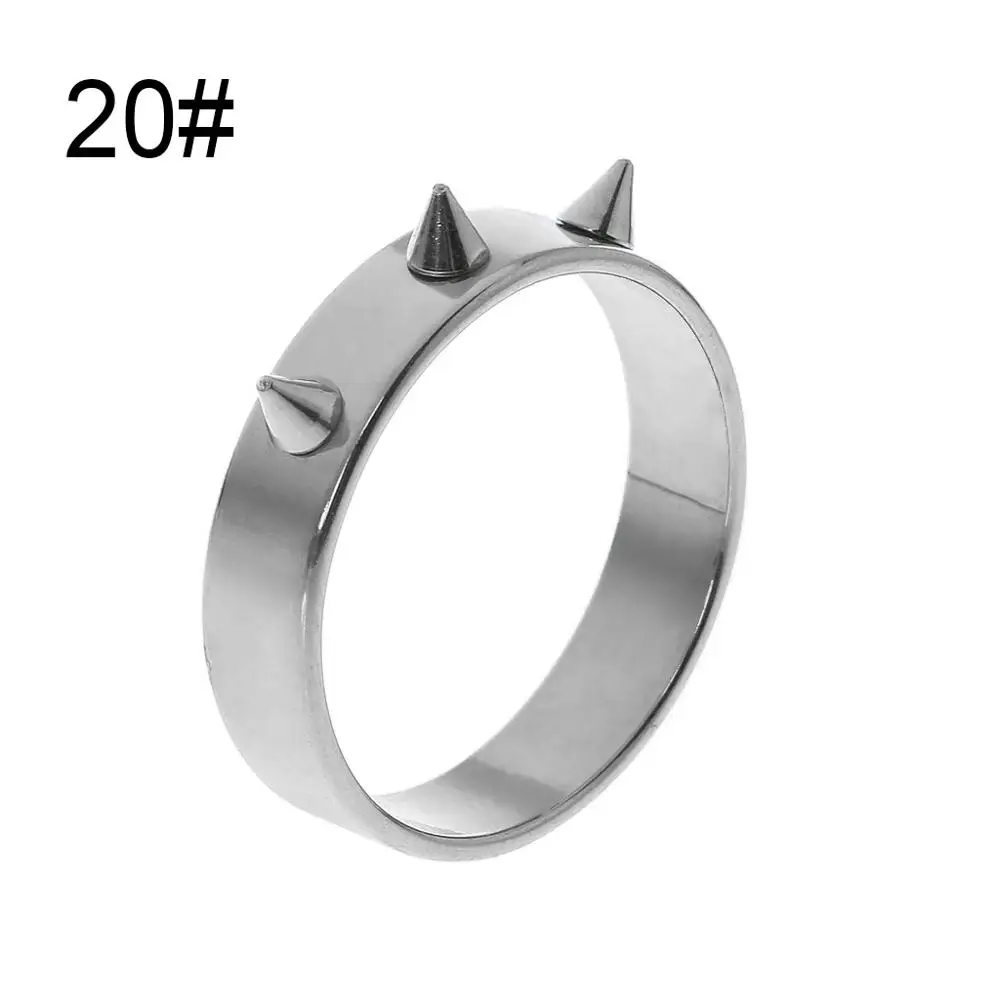 Silver 20mm Самооборонное кольцо портативное пальцевое оружие для выживания на открытом воздухе аварийное стекло ломающееся панк защитные кольца - Цвет: Silver 20mm