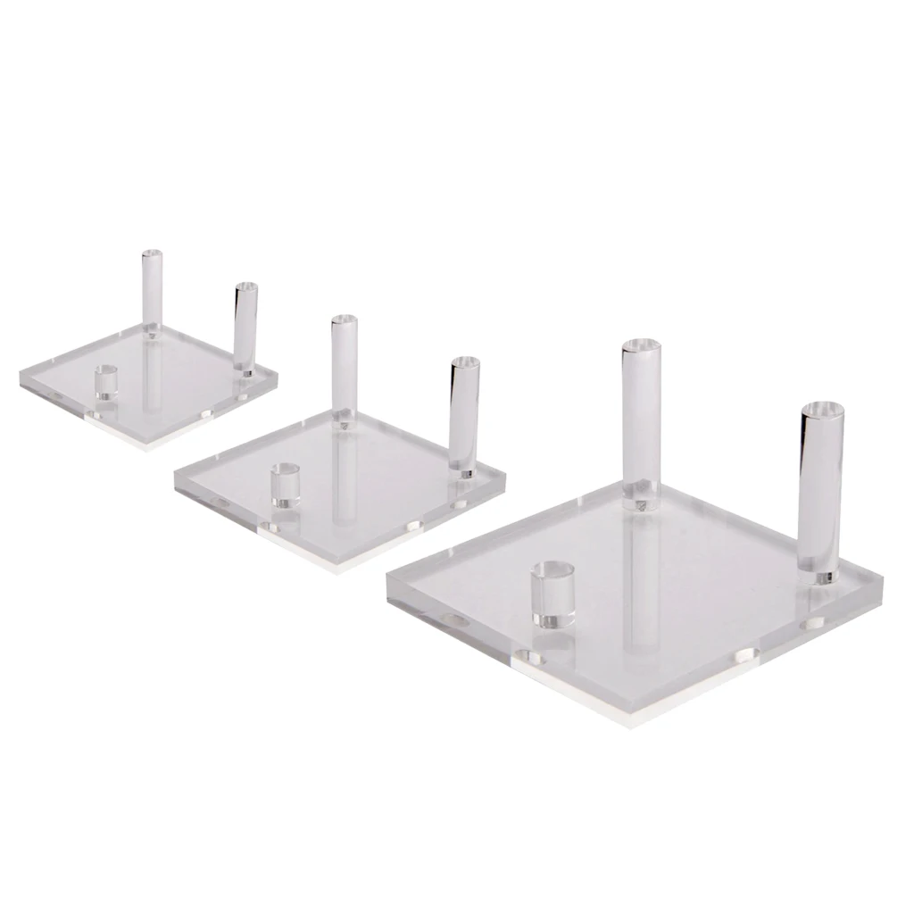 Clear Display Stand for Fossils Minerals Gemstones Rocks Geode Seashells