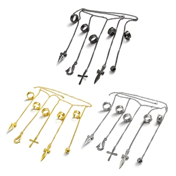 

Cartoon Hunter X Hunter Rings Kurapika Cosplay Costume Prop Metal Ring Accessories Alloy Pendant Chain Figerrings For Anime Fans