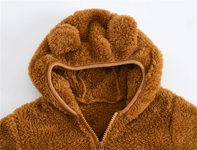 Autumn Baby Boys Hooded Jackets For Kids Clothes Girls Cartoon Plush Coats Jackets Casual Toddler Girl Zipper Jacket Outerwear (6)