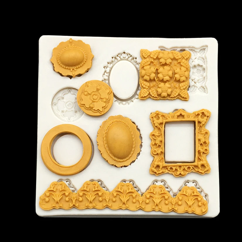 Krone Schmetterling Fotorahmen Silikonform Sugarcraft Schokolade Cupcake Backform Fondant Kuchen Dekorieren Werkzeuge – Detail 4
