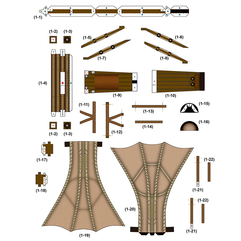 Leonardo da Vinci Glider Aircraft Folding Handmade 3D Paper Model DIY Papercraft Art Teens Adult Origami Craft Toys ZX-078 aircraft paper model 3d paper model