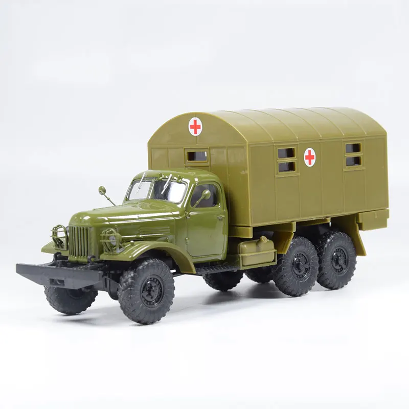 1:43 Масштаб Zil-157 Советской Армии, модифицированный военный медицинский автомобиль, Изысканная модель грузовика из сплава, коллекция