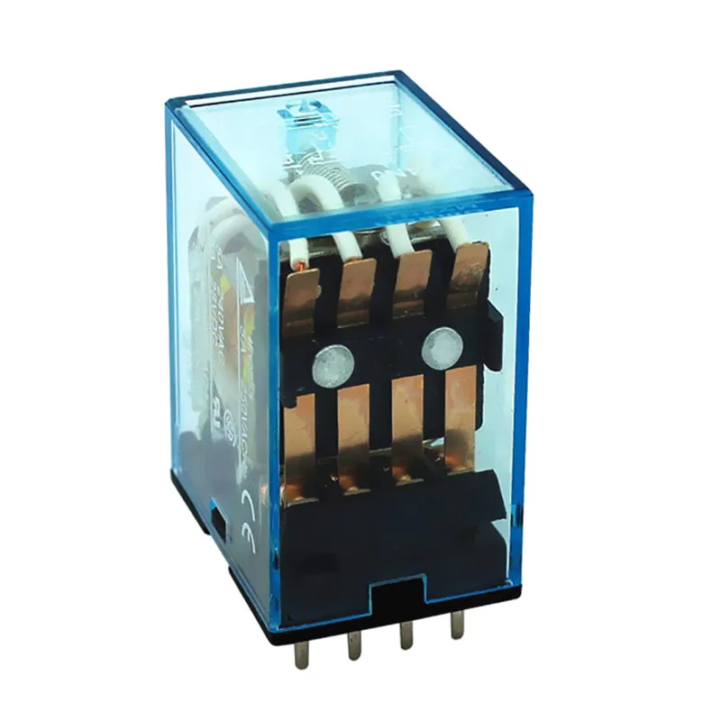 HH54P (5 шт.) MY4NJ my4 реле pcb 12В 14pin dc rele 220В 24В 48В 5A 4pdt электромагнитный монтаж печатной