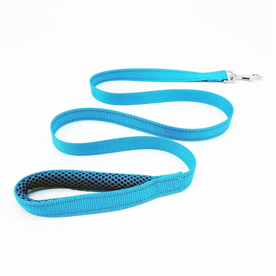 blue leash Поводок для собак мягкий флисовый Мягкий Нейлоновый собачий поводок жилет для средних больших собак светоотражающий не тянет для выгула собак свинец синий черный XL - Цвет: blue leash