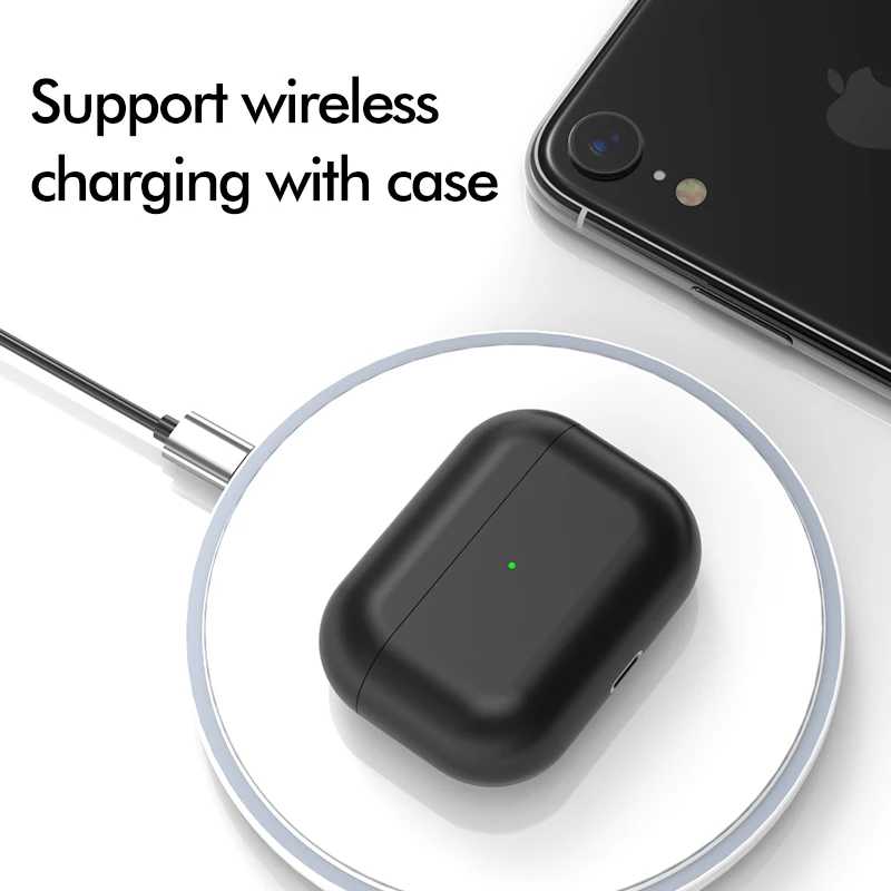 LINGCHEN силиконовый чехол Защитный чехол для Apple Airpods pro TWS Bluetooth наушники Мягкий силиконовый чехол для Airpods защитный