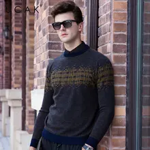 UCAK Brand Pure Merino Wool Sweater Men 2019 New Arrival Autumn Winter Soft Warm Pullover Men Knitwear Cashmere Pull Homme U3062