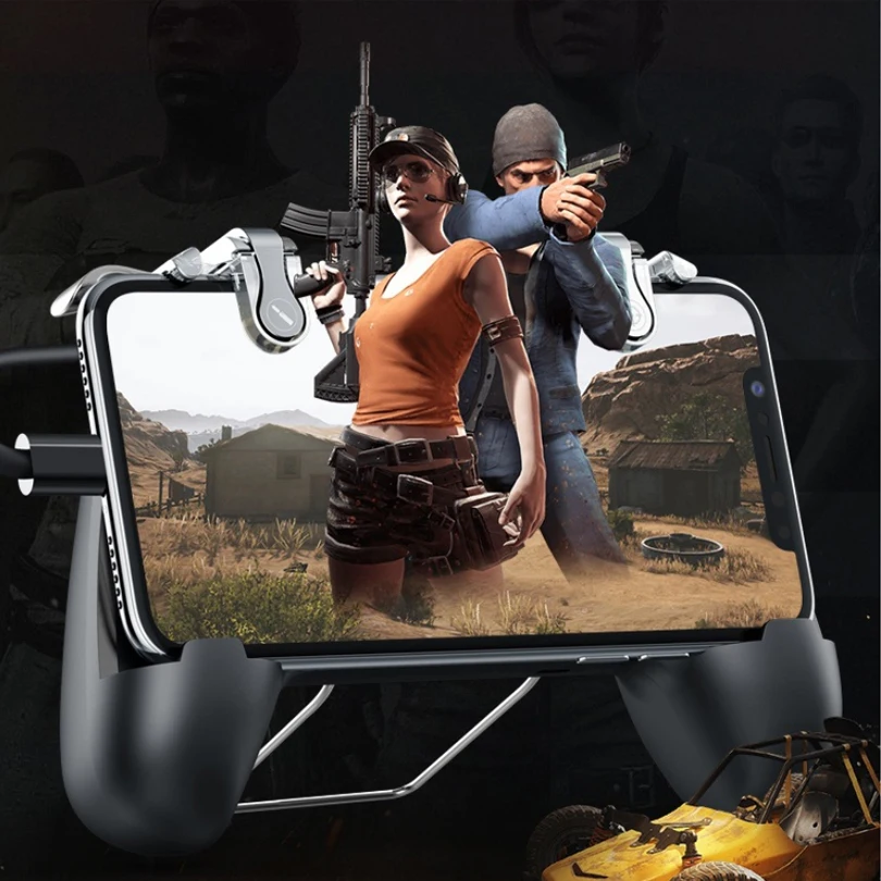 Контроллер Pubg джойстик игровой геймпад кулер вентилятор бесплатно пожарный шутер игровой контроллер для Pubg мобильное зарядное устройство usb power Bank