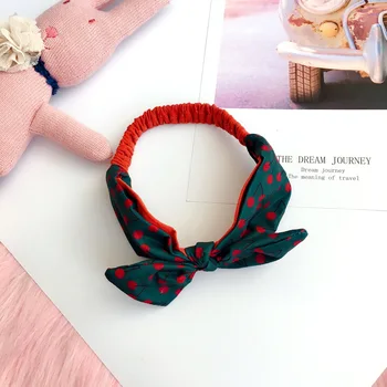 

2Pcs/lot Dot Mixed Colors Children Fashion Cute Bow Headband Hair Accessories Headdress Baby Girl Headbands Toddler Headbands