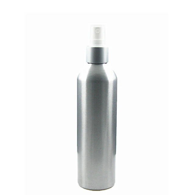 250ml Round Aluminum Bottles With Matte Silver Metal/Aluminu Shell