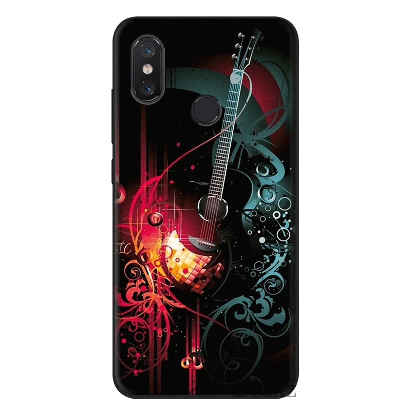 B8 Чехол для Xiaomi mi 6 8 SE Lite 9 Pro SE F1 Prime A1 A2 A3 5X6X9 T CC9E CC9 mi x 2S MAX 3 Pro guitar blue music note Electric - Цвет: B8