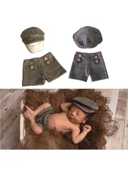 

2020 Newborn Photography Props Costume Infant Baby Boy Little Gentleman Outfit R2JF
