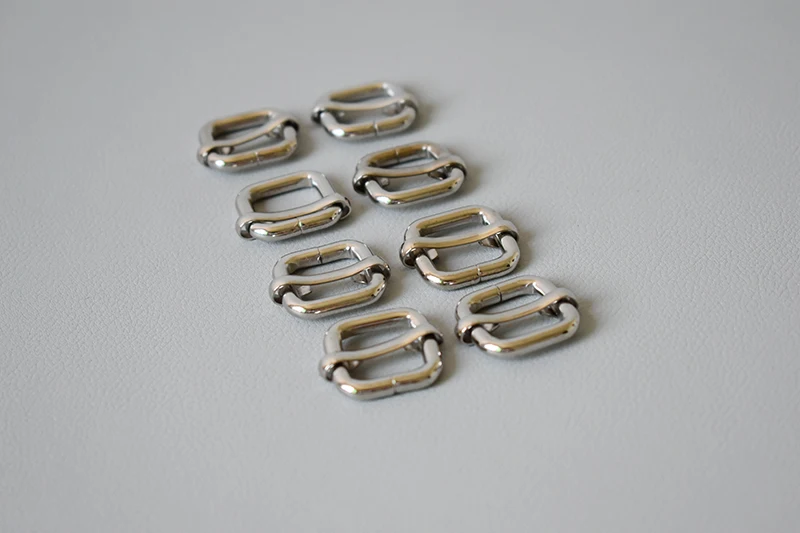100 Pieces/Lot 5/8 Inch(15mm) Silver Tri-Glide Slider Adjustable Buckle for Bags Webbing Belt Backpack and Bags Straps Diy Parts