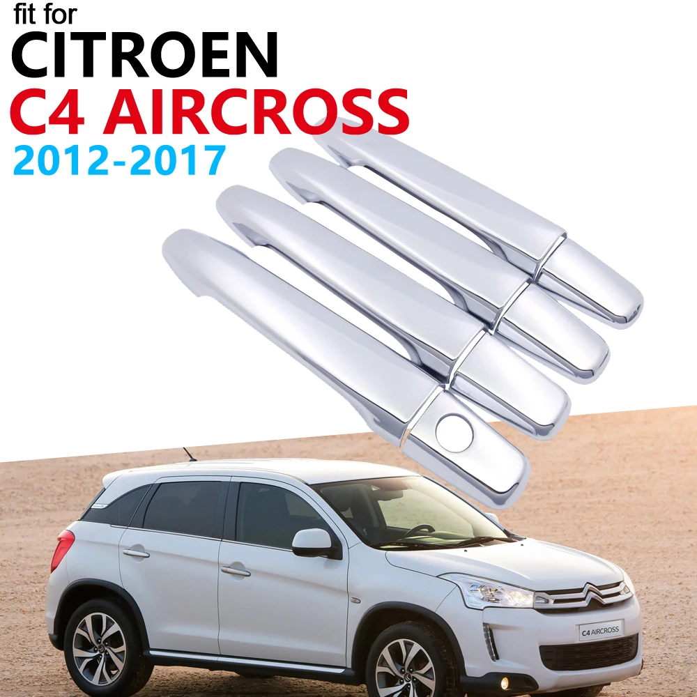 Роскошный хромированный чехол для Citroen C4 Aircross 2012 2013 аксессуары наклейки для автомобиля