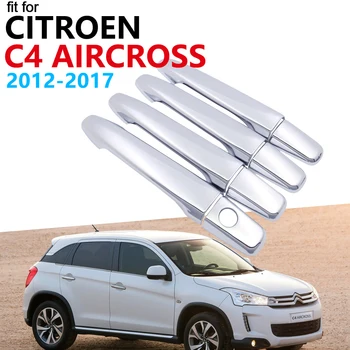 

Luxurious Chrome Handle Cover Trim Set for Citroen C4 Aircross 2012 2013 2014 2015 2016 2017 Accessories Car Stickers
