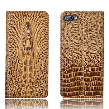 

Crocodile head pattern genuine leather case card slot holder for Blackberry Key2/BlackBerry KEYone DTEK70 phone case funda cover