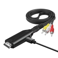 AV to HDMI Converter HDMI 1080P 720P for set-top box computer to TV cable three-color RCA Male Cable length 1m/3.2ft - Image 2