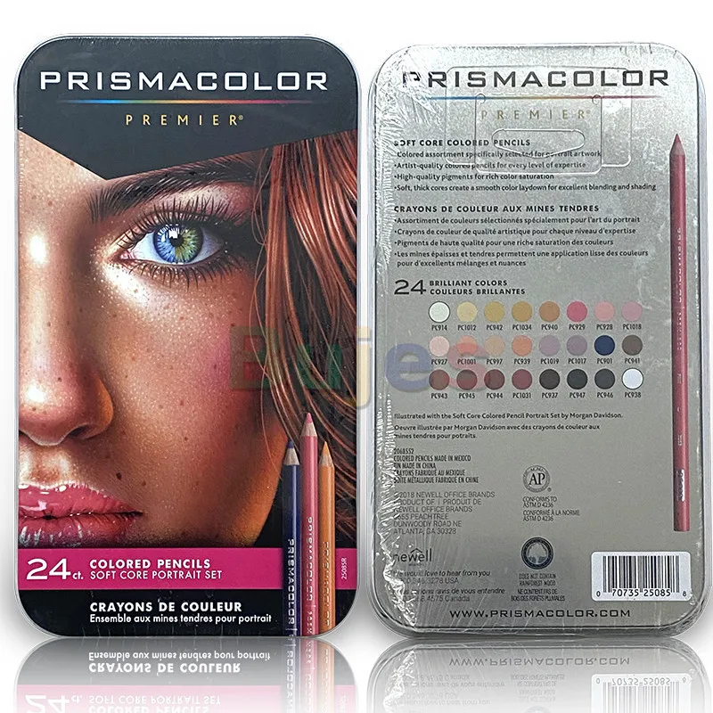 25085R for Prismacolor for Premier Colored Pencils 24 Count Portrait Set and Soft Core 