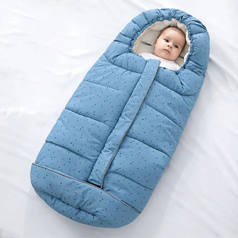 Stroller Baby Sleeping Bag Filled in Cotton Kids Sleeping Bag Winter