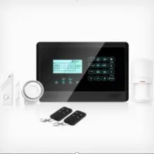 YL-007M2E(белая и черная Поддержка) GSM сигнализация с сенсорной клавиатурой домашняя охранная сигнализация детектор