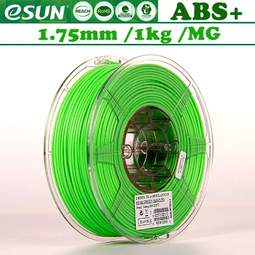 Нить esun PLA+/ABS+/пластик для 3d принтера, нить для 3d ручки/5 м 20C/1 кг 340 м/ из России - Цвет: ABS PRO-PEAKGREEN