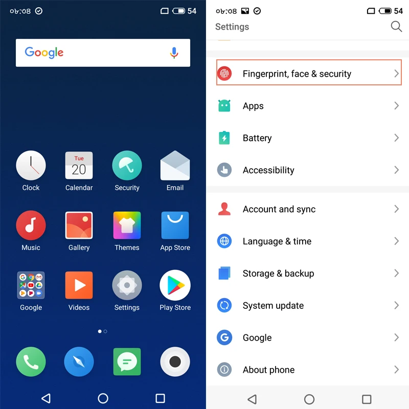 Оригинальная глобальная версия Meizu 16th 8GB 128GB Смартфон Snapdragon 845 Octa Core распознавание