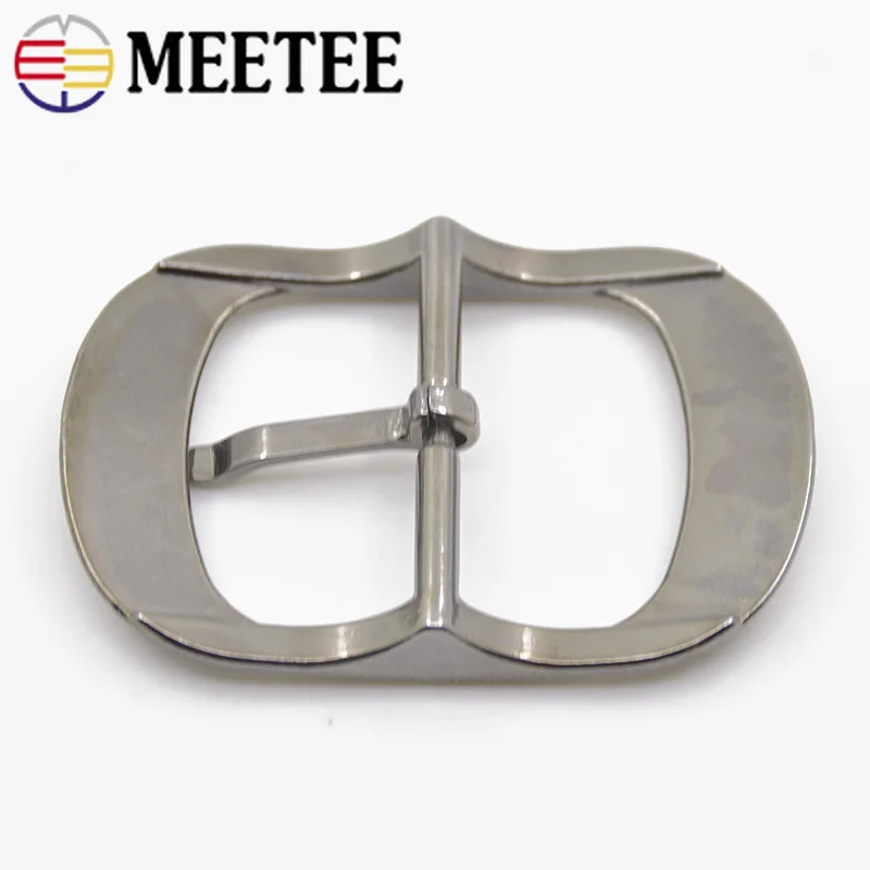 Meetee 2/5 шт. модные Для мужчин металлические пряжки ремня контактный пряжки для ремня 32-33 мм ремень на голову DIY Кожа Craft аппаратные средства джинсы аксессуары