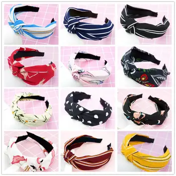 

50 Colors Ladies Summer Autumn Suede Headband Art stripe Hair Bands Soft Solid Girls Hairband Hair Accessories 1Pcs