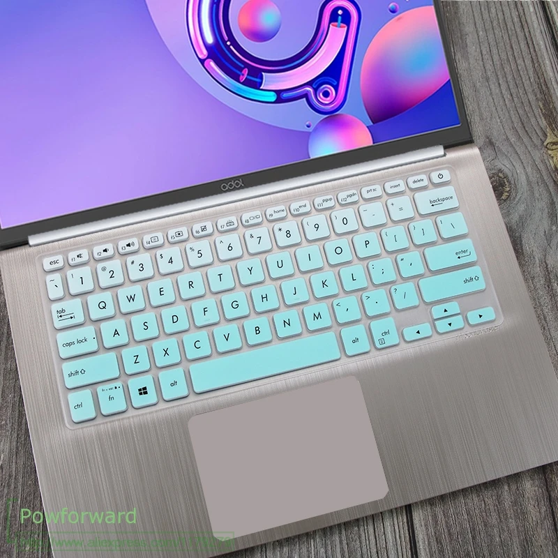 Для ASUS Vivobook S14 S403FA S403 Z403 s403 A403 FA S Z 403 14 дюймов силиконовая клавиатура для ноутбука чехол для защиты кожи - Цвет: fademint