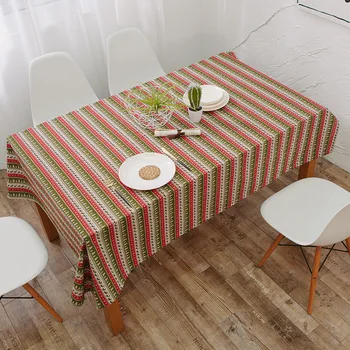 

Fabric cotton and linen restaurant tablecloth household rectangular Nordic coffee table tablecloth cover towel