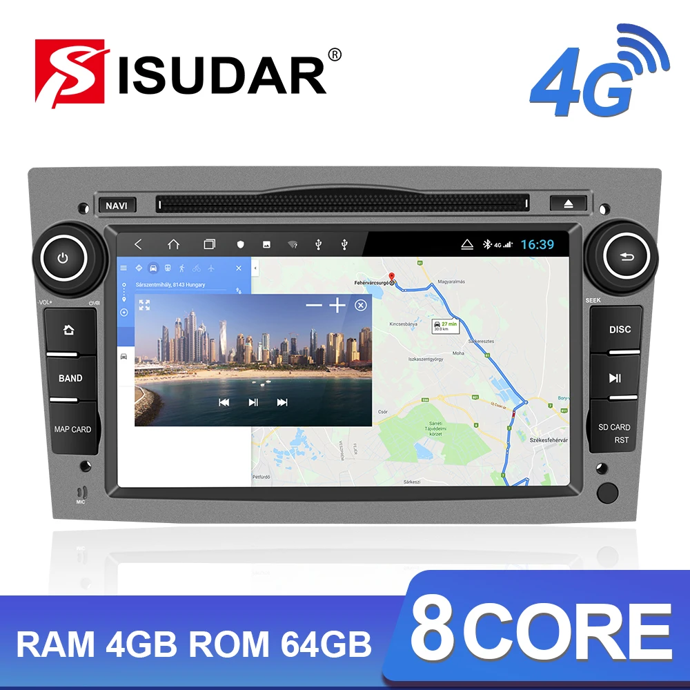 Isudar H53 4G Android 2 Din Авто радио для OPEL/ASTRA/Zafira/Corsa Автомобильный мультимедийный dvd плеер