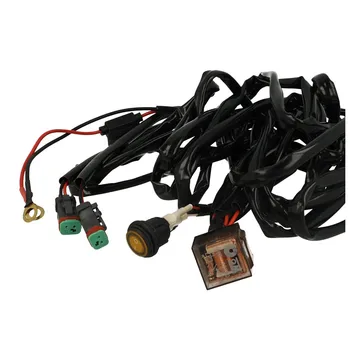 

CARALL AL1033 wiring Kit 12V with switch relay 80A fuse 30A with double connectors DT for installation Led Bar on