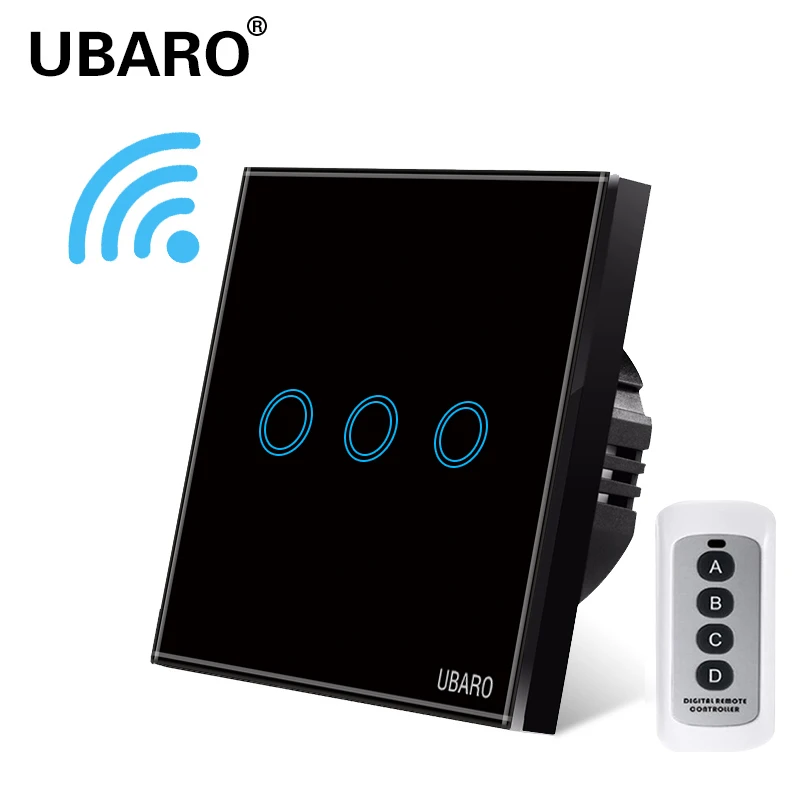 Выключатель ДУ UBARO ЕС/Великобритания 100 240 В 3 клавиши|Выключатели| |