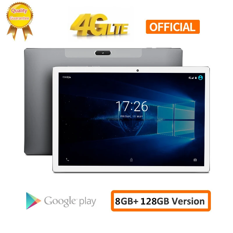 

CARBAYTA Tablet PC 10.1 inch 4G Network Android 8.0 8GB RAM 128GB ROM MT6797 X20 10 Deca Core 2560*1600 8000mAh GPS Dual Wifi