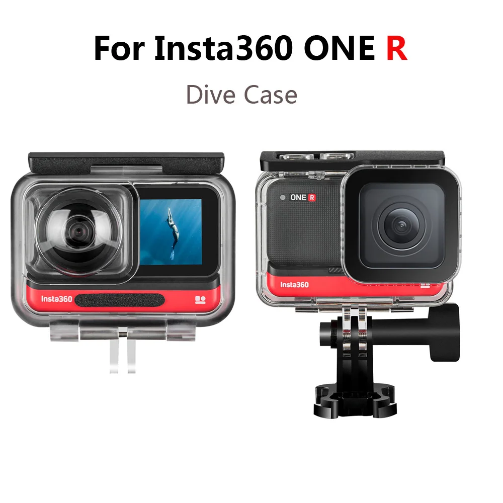 For Insta360 ONE R Dive Case 4K Wide Angle Dual Lens 360 Mod Waterproof Box For