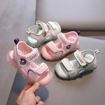 

2020 Summer Girls Sandals Children Casual Shoes Casual Sport Anti-collision Outdoor Baby Sandals Flowers Kids Beach sandals