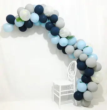 

70pcs/set The Little Prince Navy Party Balloon Arch & Garland Kit Blue and Gray Latex Balloon Baby Shower Birthday Party Decor
