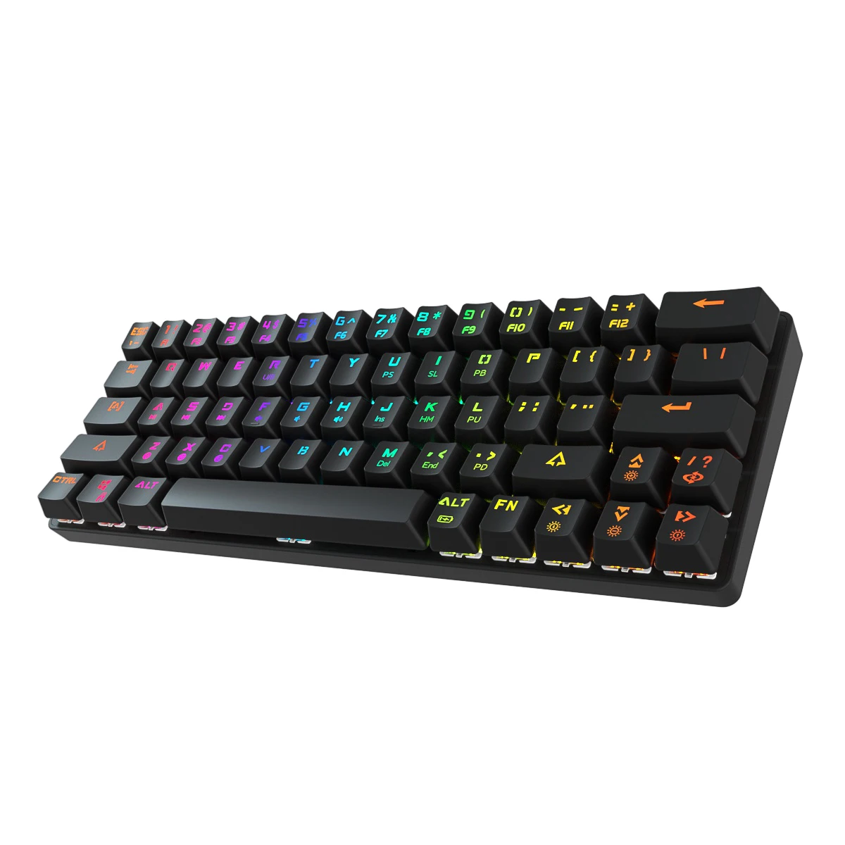 DIERYA Mechanical Gaming Keyboard DK63 60% True RGB Backlit Bluetooth 4.0  Wired Wireless LED Computer Keyboard for Multi-Device