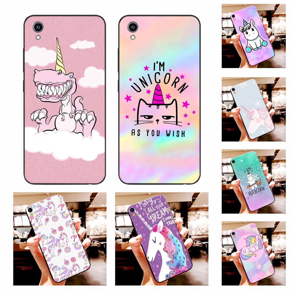 NBDRUICAI Cute Единорог Horse чехол для телефона Vivo Y91c Y17 Y51 Y67 Y55 Y93 Y81S Y19 Y7S чехол|Бамперы| |