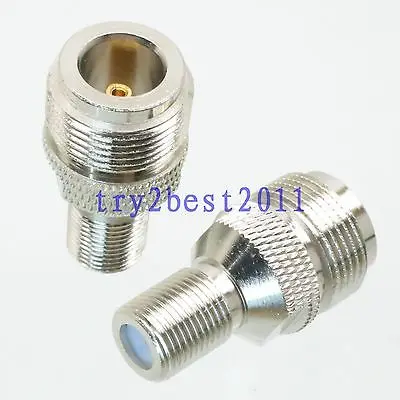 DHL/EMS 50 комплектов 1pce разъем адаптера N jack pin to F tv jack pin RF коаксиальный Прямой-C1