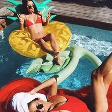 Party Pool Swimming Pool Tube Giant Toy Pool Play Ring Float Outdoor for Beach Fun Inner Float Pineapple Inflatable Water Summer