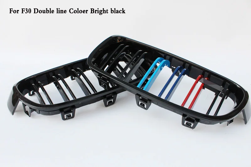 Двухлинейная ABS колоер углеродная Черная решетка подходит для BMW 3-Series F30 F35 320i 328i |